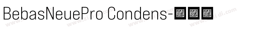 BebasNeuePro Condens字体转换